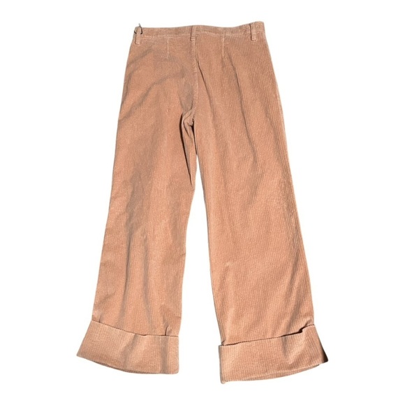 NWT 7 for all Mankind Corduroy Easy Trouser pink Sz 31  wide leg cuff - Picture 6 of 11